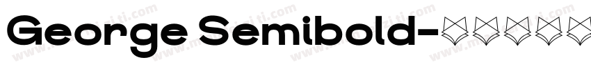 George Semibold字体转换
